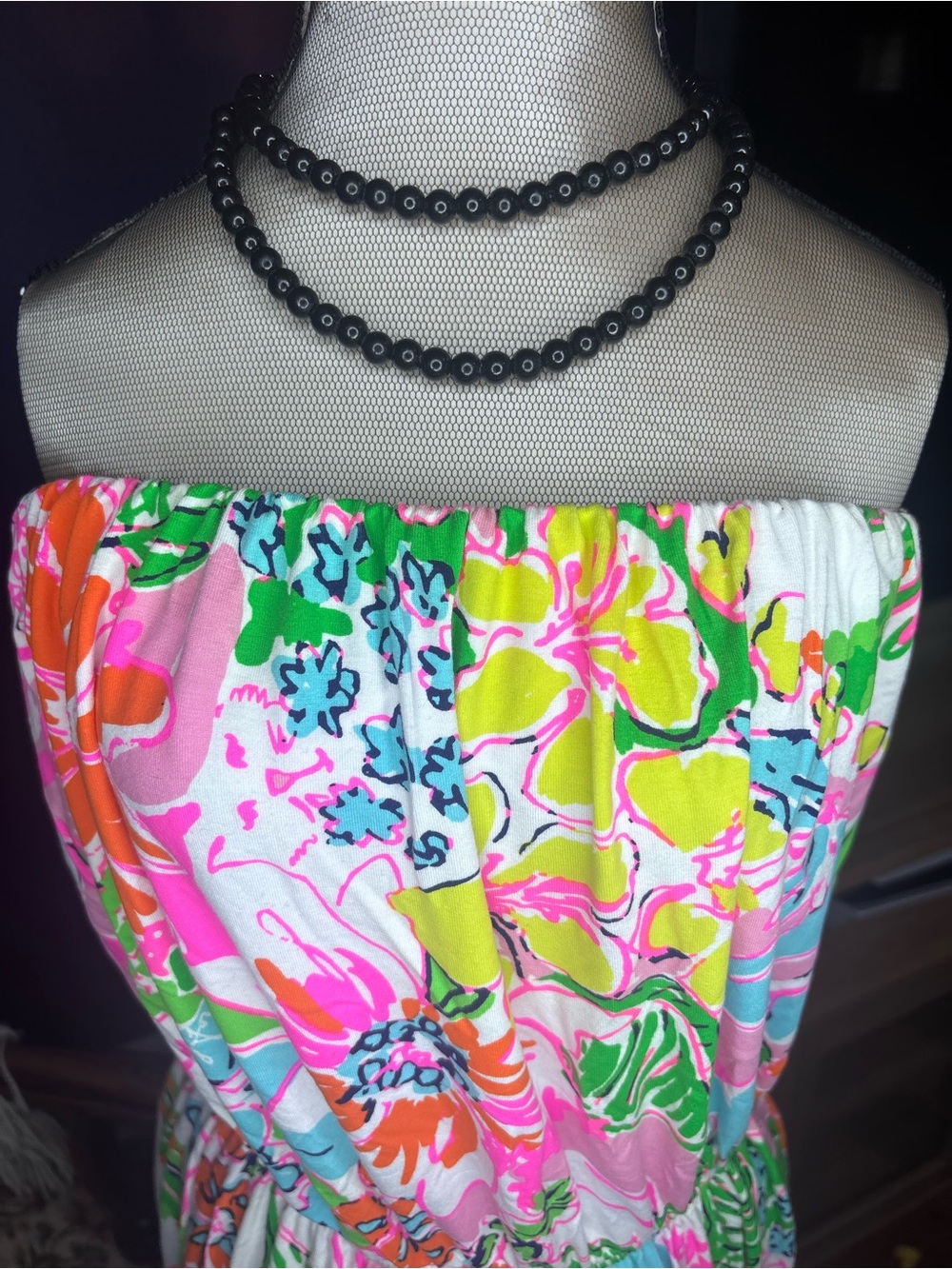 Lilly Pulitzer for Target "Nosey Posey" Strapless Maxi Dress - Picture 7 of 8